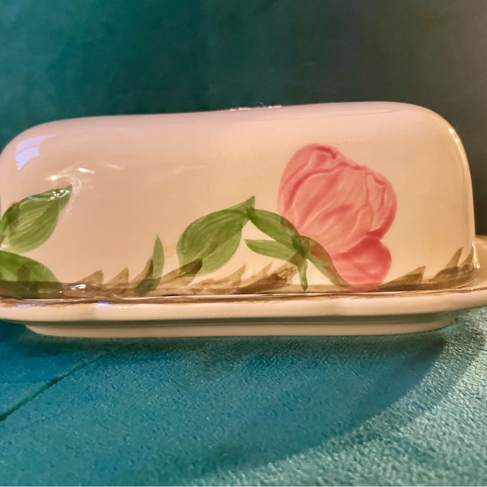 Franciscan DESERT ROSE Butter Dish without Finial -- Made in USA - Picture 3 of 7